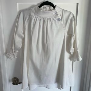 Tuckernuck White Beckett Blouse
